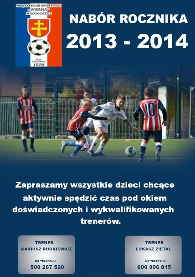 NABÓR DZIECI ROCZNIK 2013-2014