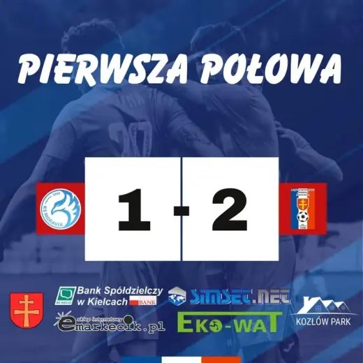 ️ Do przerwy prowadzimy z Moravią Morawica 2:1