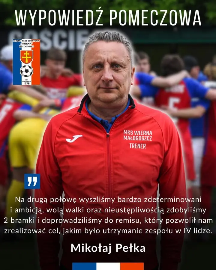 ️ Przeczytajcie pomeczową wypowiedź trenera Mikołaja Pełki po meczu z Granatem