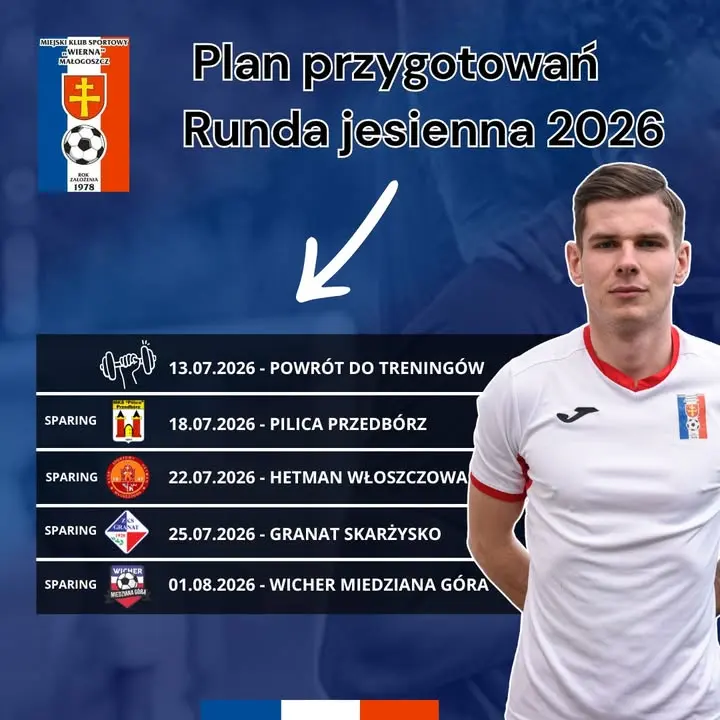 Plan przygotowań do rundy jesiennej sezonu 2025/2026!📅🏋️‍♂️ Przygotowania do nowego