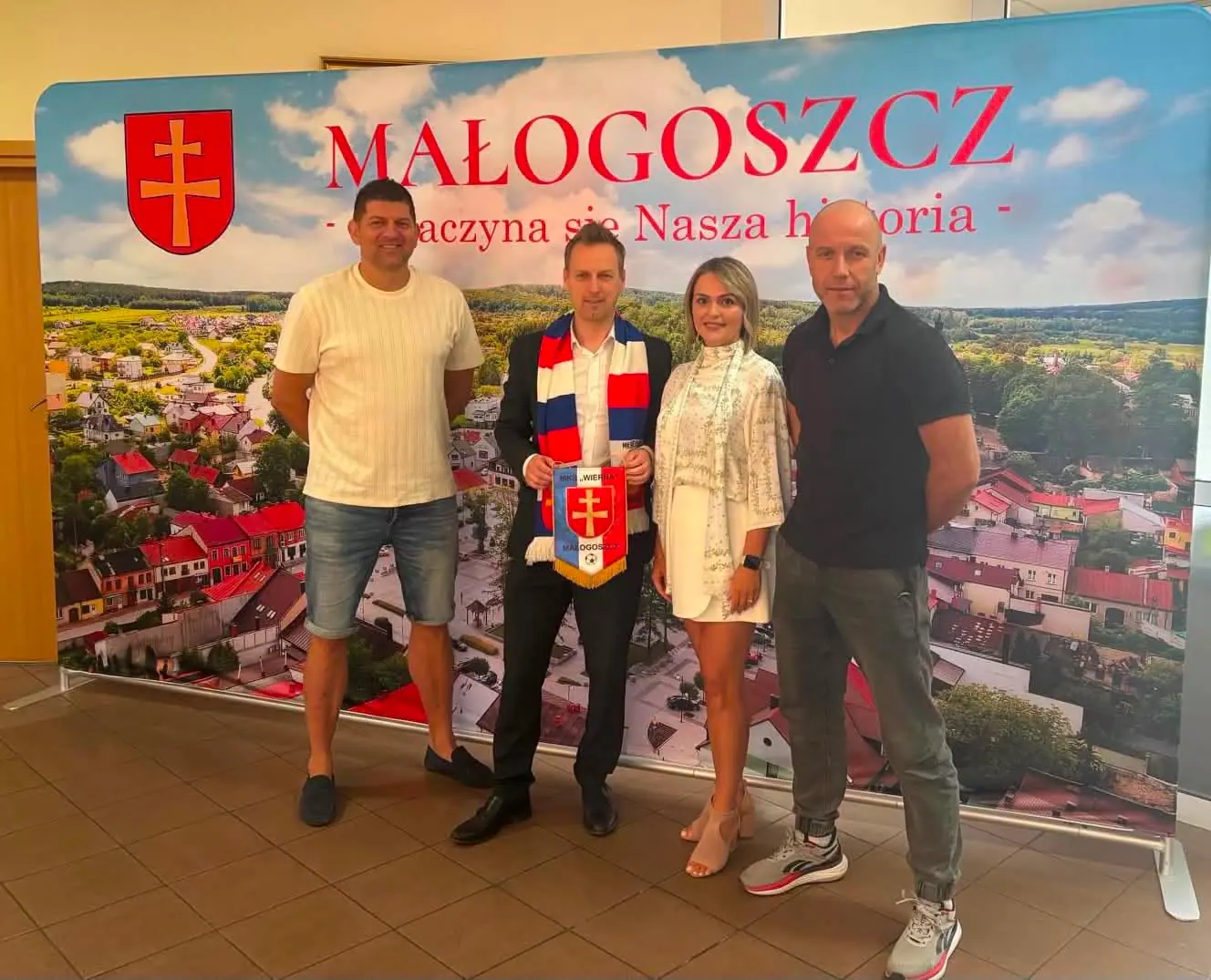 Spotkanie Zarządu MKS Wierna Małogoszcz z Burmistrzem Miasta i Gminy Małogoszcz.
