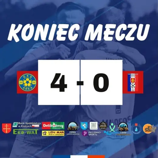 Koniec meczu 🔚 Niestety z Pawłowa wracamy bez punktów po wysokiej porażce z Arką, która