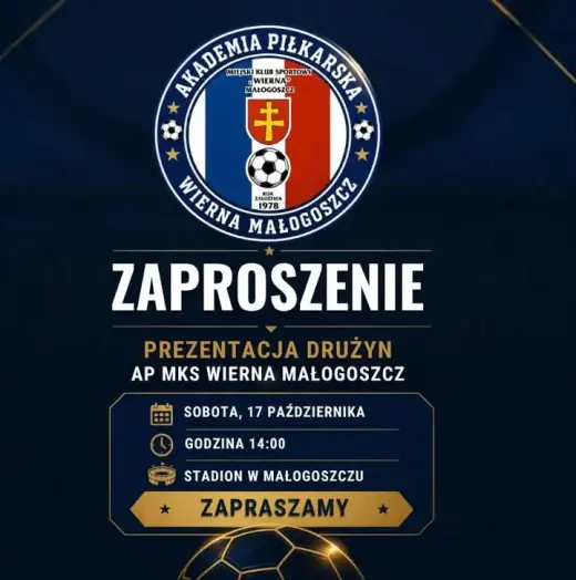 To już dziś ‼️‼️‼️ Serdecznie zapraszamy rodziców, dziadków i wszystkich kibiców AP MKS
